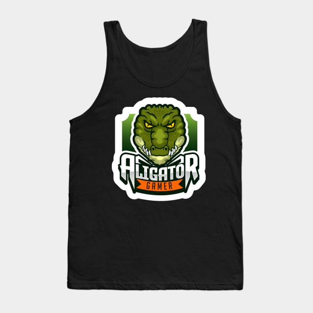 Aligator Head Tank Top by medabdallahh8